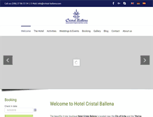 Tablet Screenshot of cristal-ballena.com